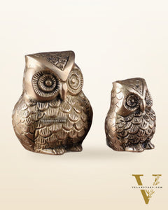 Brass Pair of Owl Showpieces – Vastu and Feng Shui Recommended Décor