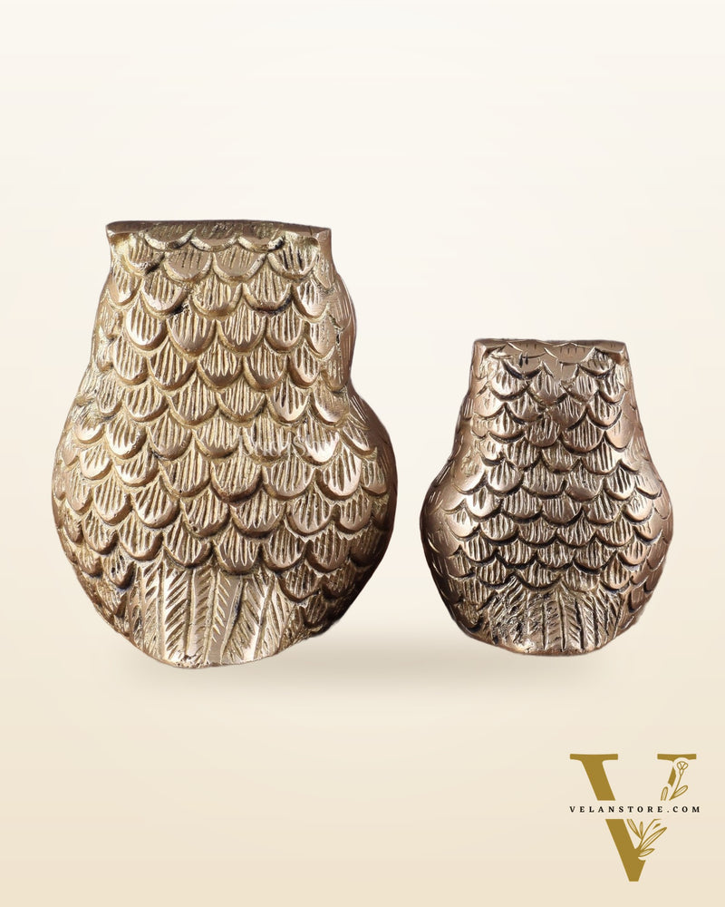 Brass Pair of Owl Showpieces – Vastu and Feng Shui Recommended Décor