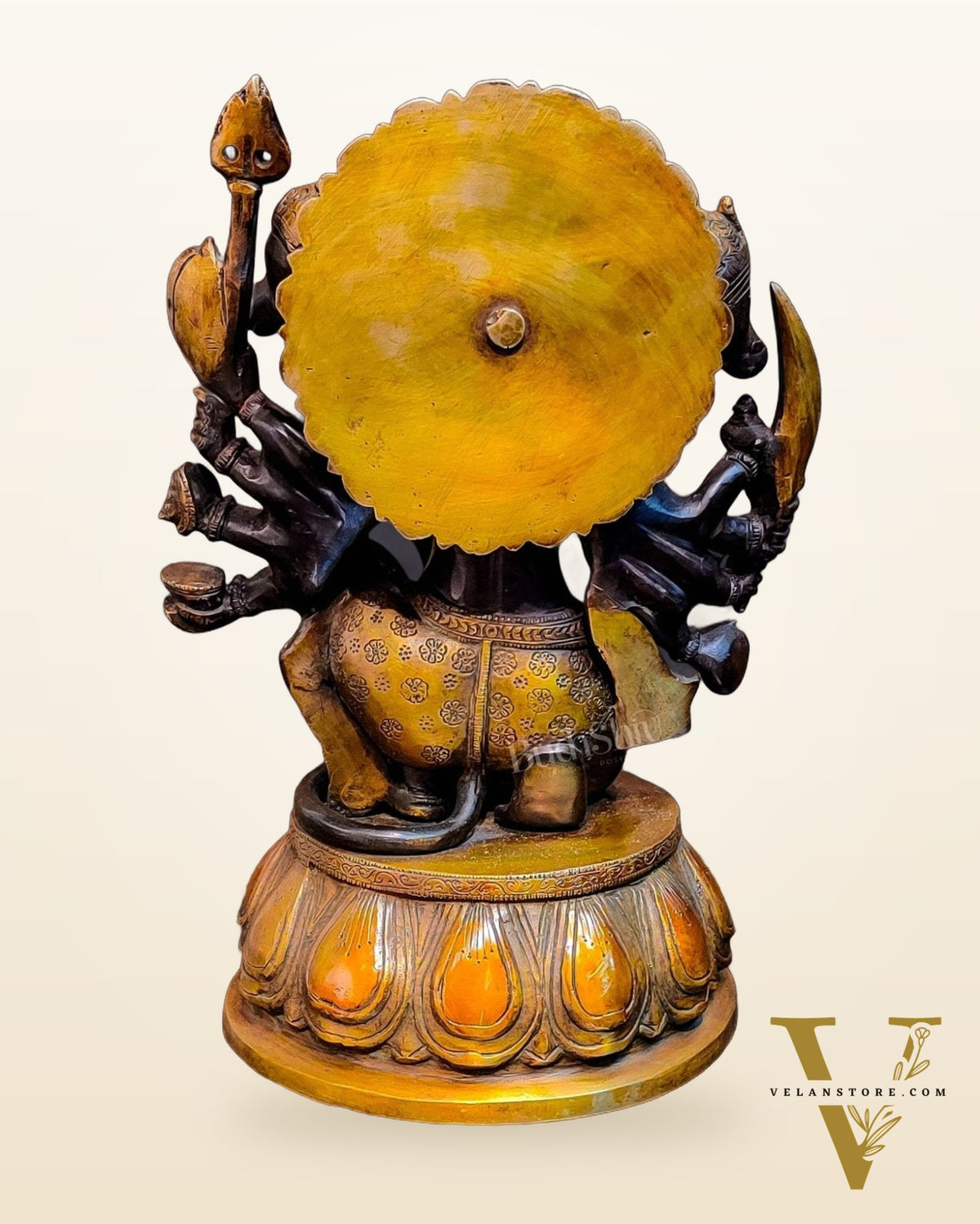 Brass Panchmukhi Hanuman 13"