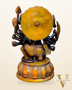 Brass Panchmukhi Hanuman 13"