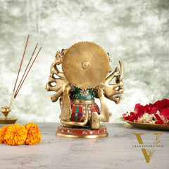 Brass Panchmukhi Hanuman 8.5"
