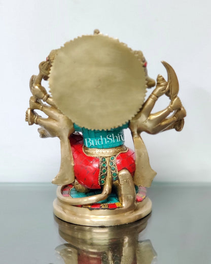 Brass Panchmukhi Hanuman 8.5"