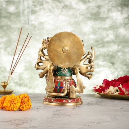 Brass Panchmukhi Hanuman 8.5"