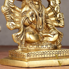 Brass Panchmukhi Hanuman Idol | 5"