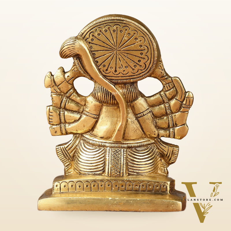 Brass Panchmukhi Hanuman Idol | 5"