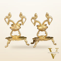 Brass parrot Lamps - 7.5in
