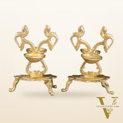 Brass parrot Lamps - 7.5in