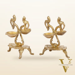 Brass parrot Lamps - 7.5in