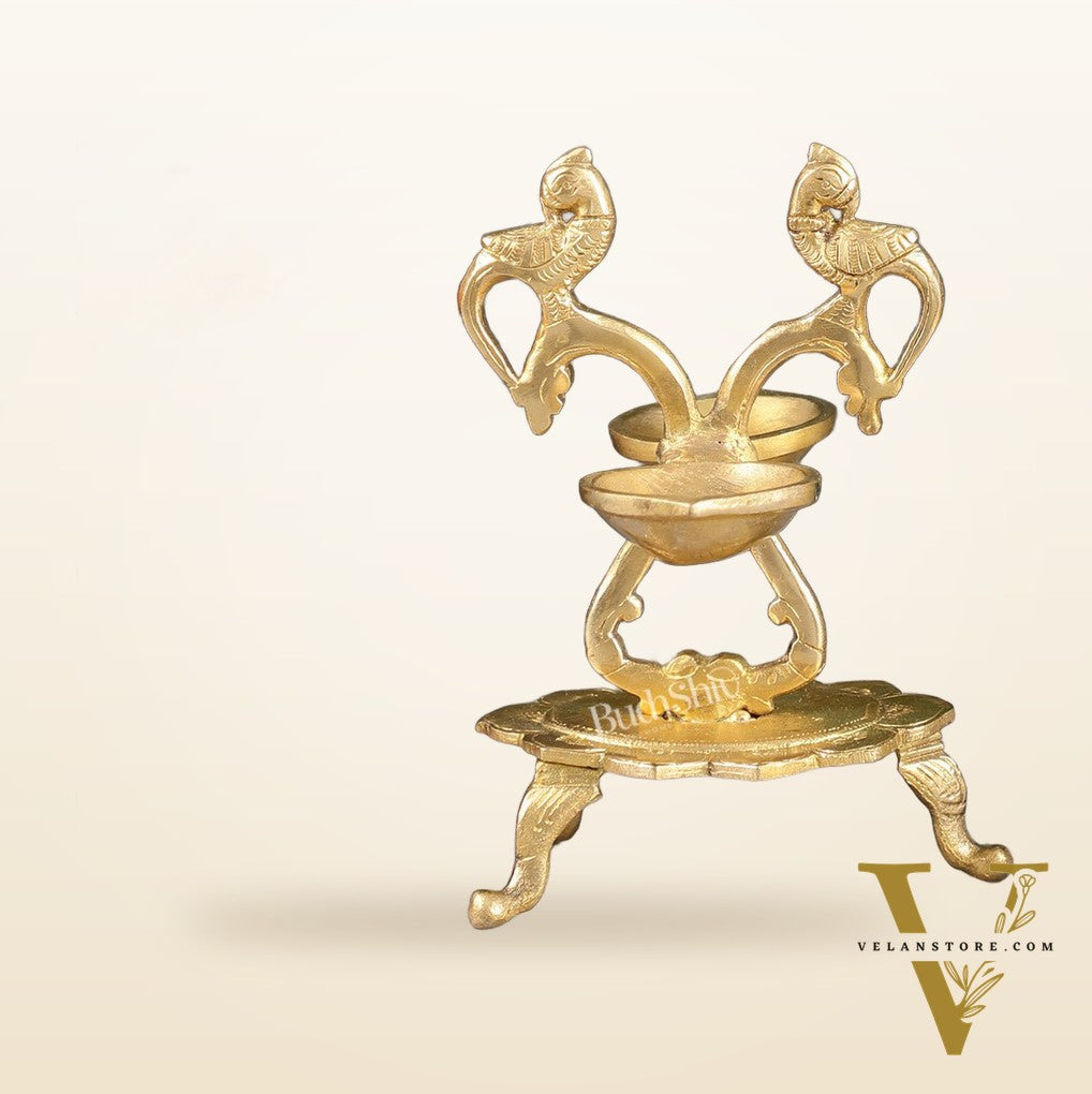 Brass parrot Lamps - 7.5in