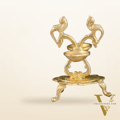 Brass parrot Lamps - 7.5in