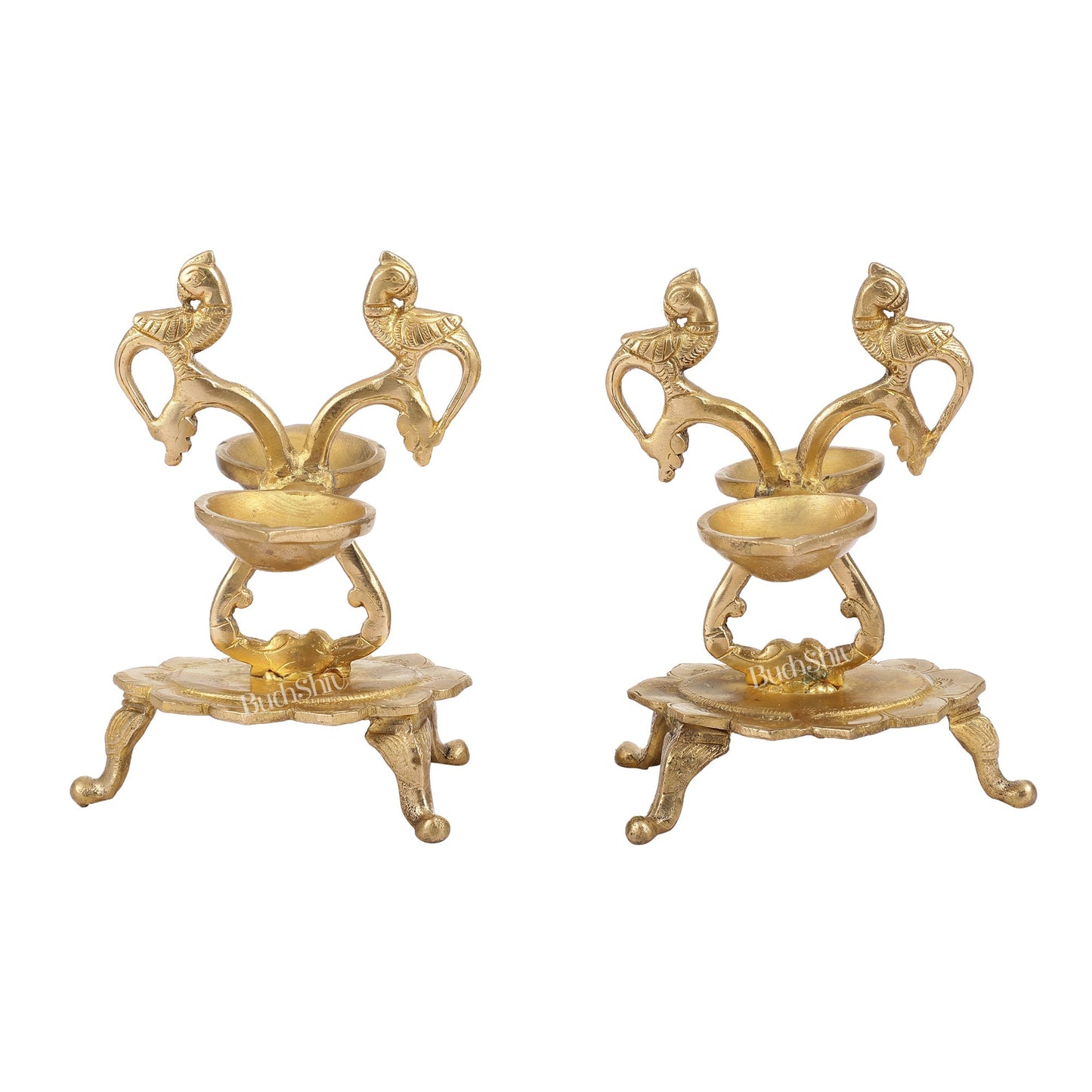 Brass parrot Lamps - 7.5in