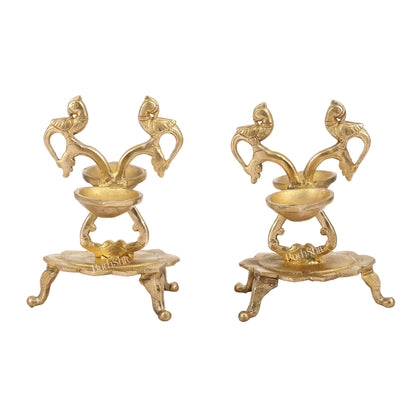 Brass parrot Lamps - 7.5in