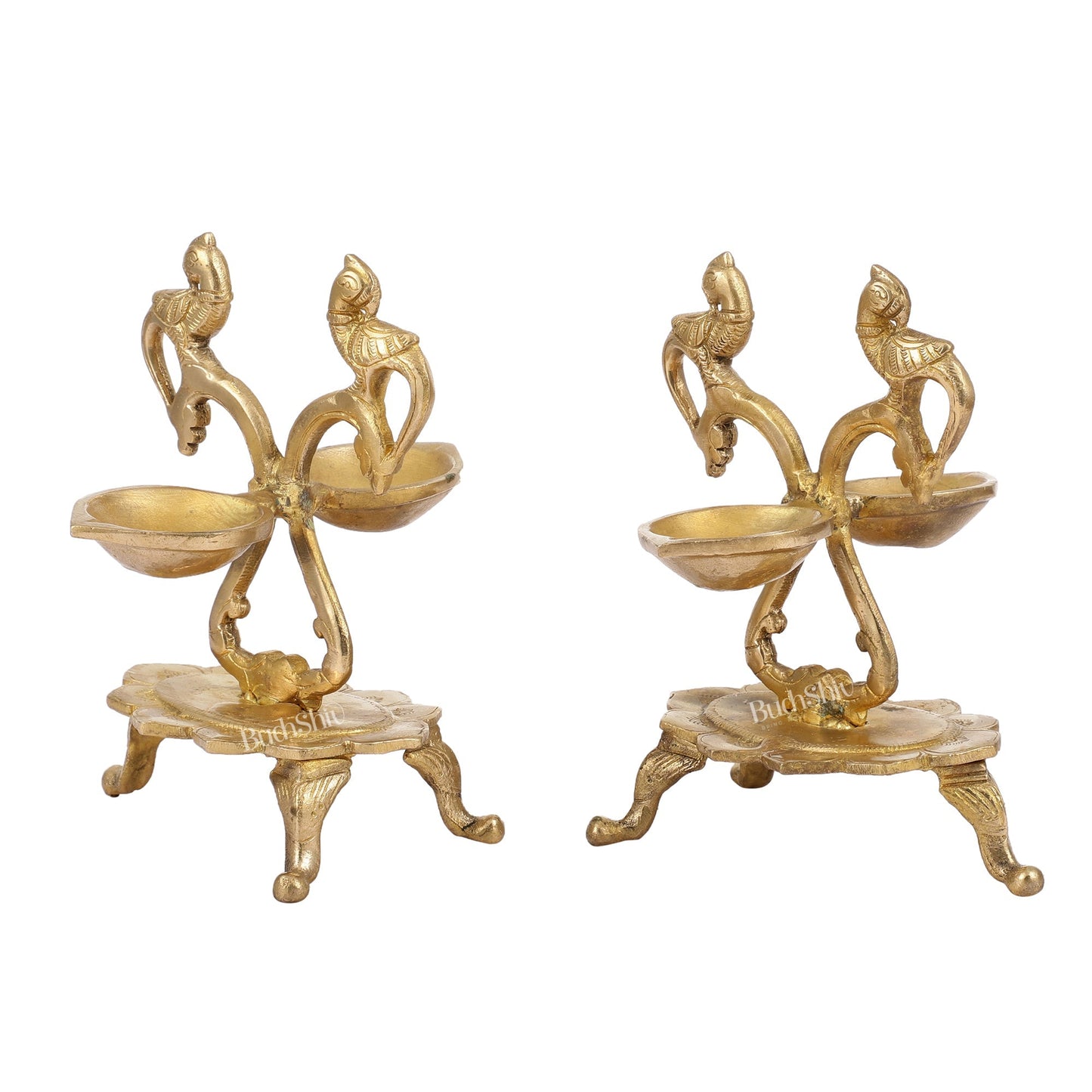 Brass parrot Lamps - 7.5in