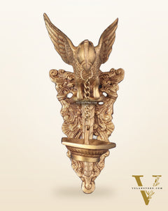 Brass Parrot Wall Hanging lamp - 10 inch