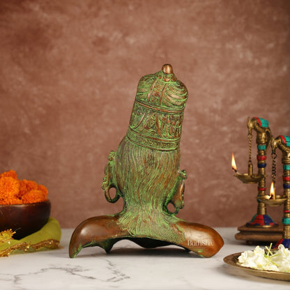 Brass Parvati Bust table accent 12"