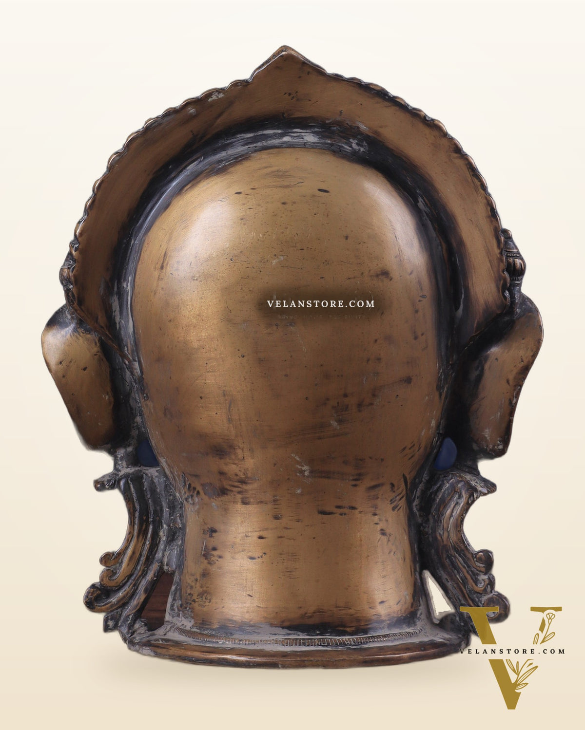 Brass Parvati/Gauri Mata face Statue - 12 inches