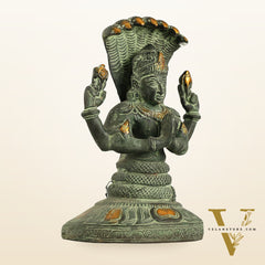 Brass Patanjali Idol | 9" Height | Spiritual Serenity antique