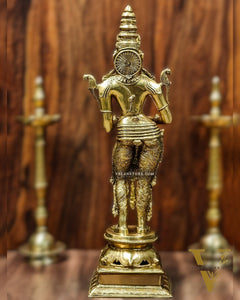 Brass Pavaai Villaku Lamp | Traditional Indian Lamp | Deep Lakshmi 32"