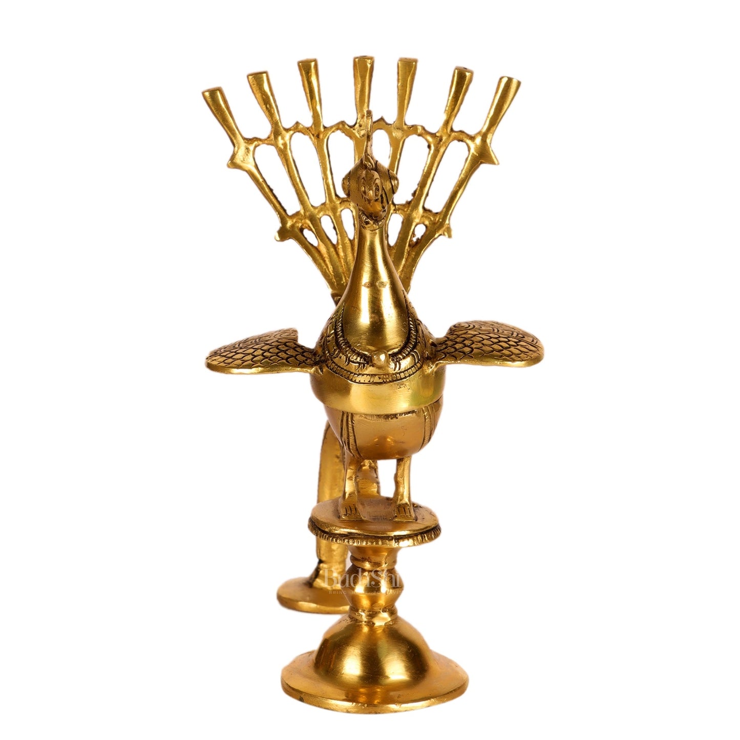 Brass peacock dhoop burner/ dhoop daani burner 8"