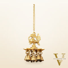 Brass peacock Hanging lamp 20"