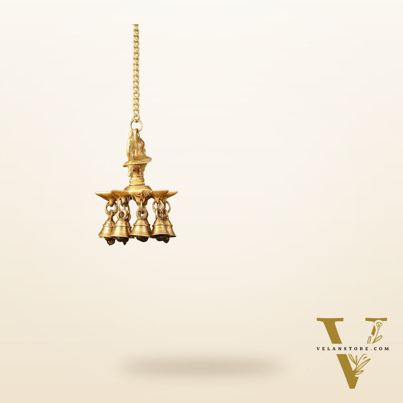 Brass peacock Hanging lamp 20"