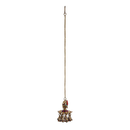 Brass peacock Hanging lamp 20"
