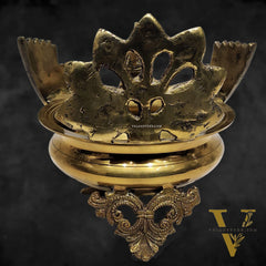 Brass peacock shaped urli golden