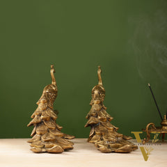 Brass peacock showpiece 12 inch