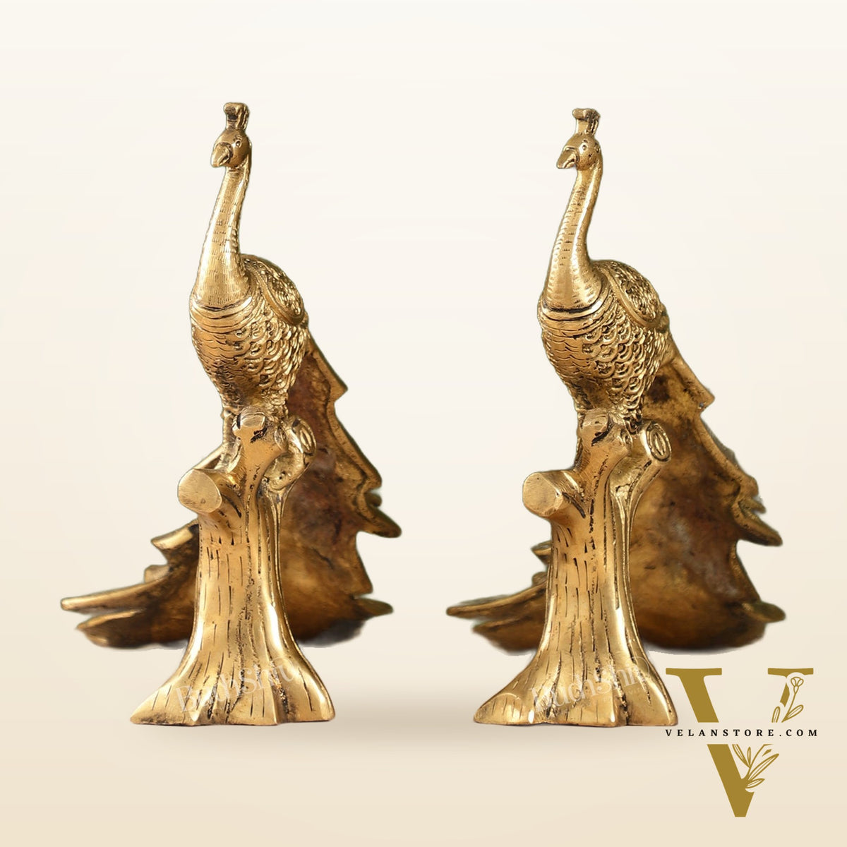 Brass peacock showpiece 12 inch