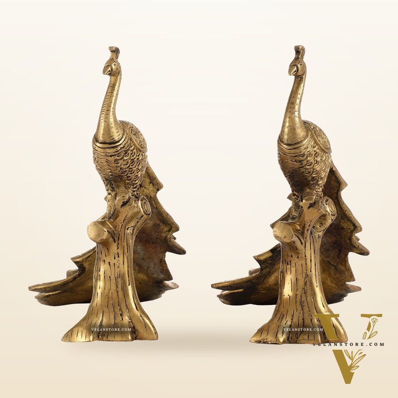 Brass peacock showpiece 12 inch