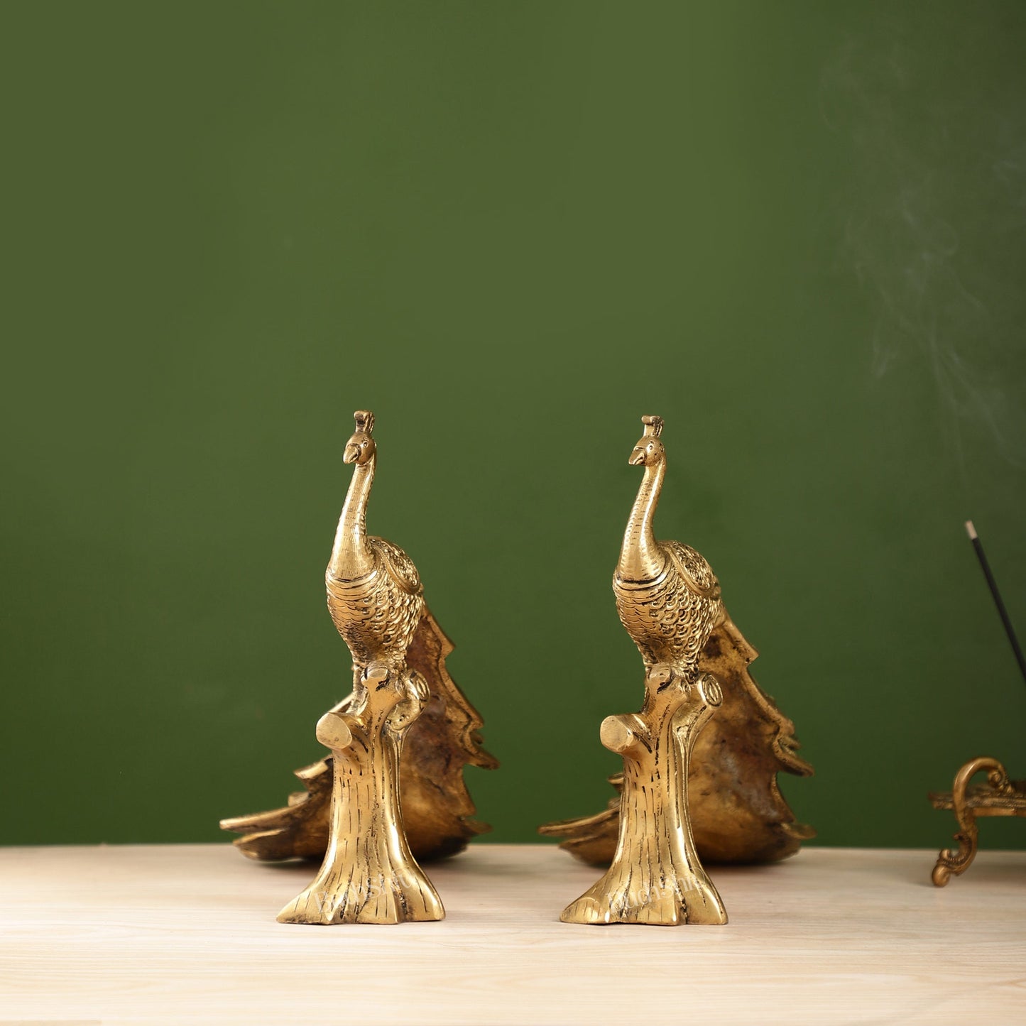 Brass peacock showpiece 12 inch