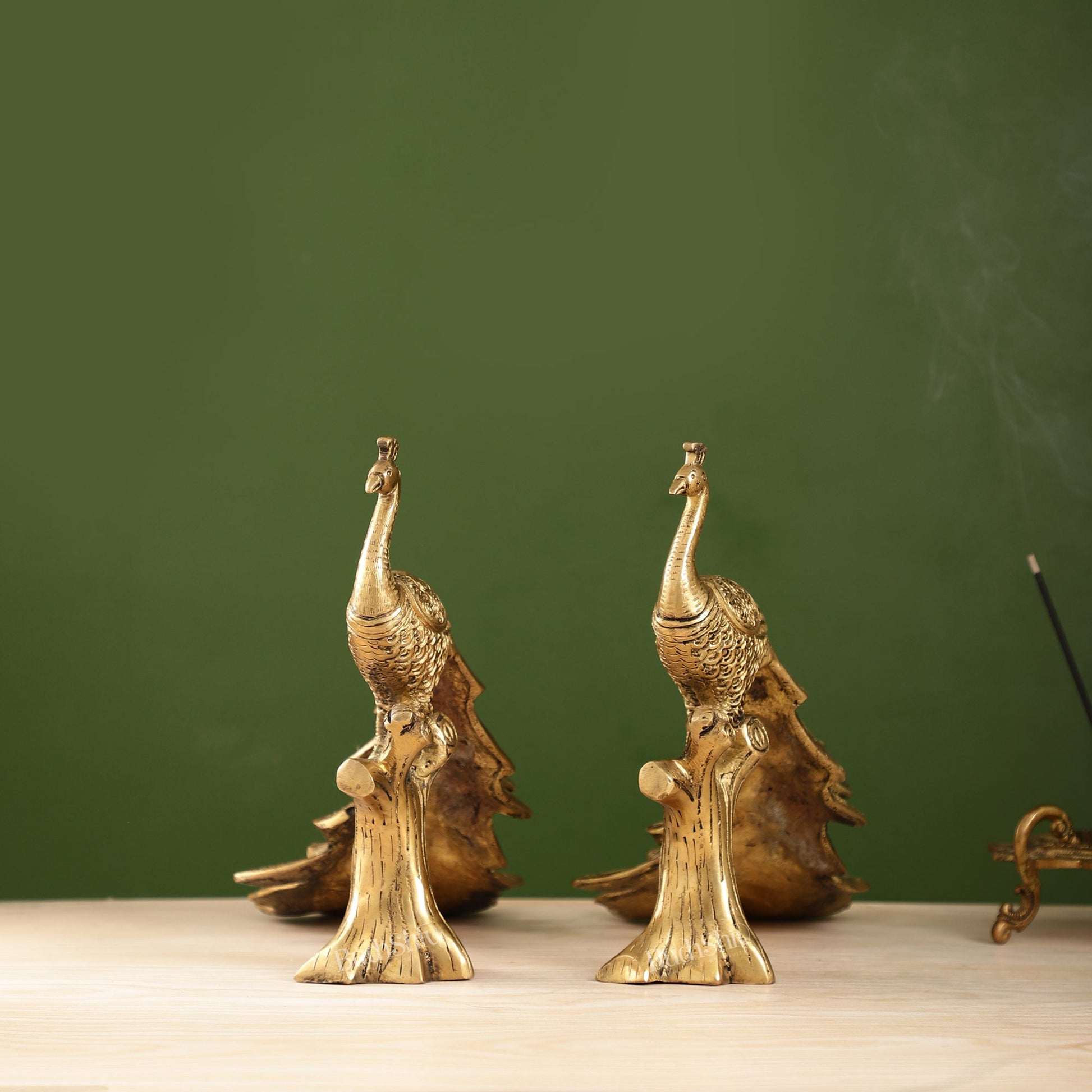 Brass peacock showpiece 12 inch