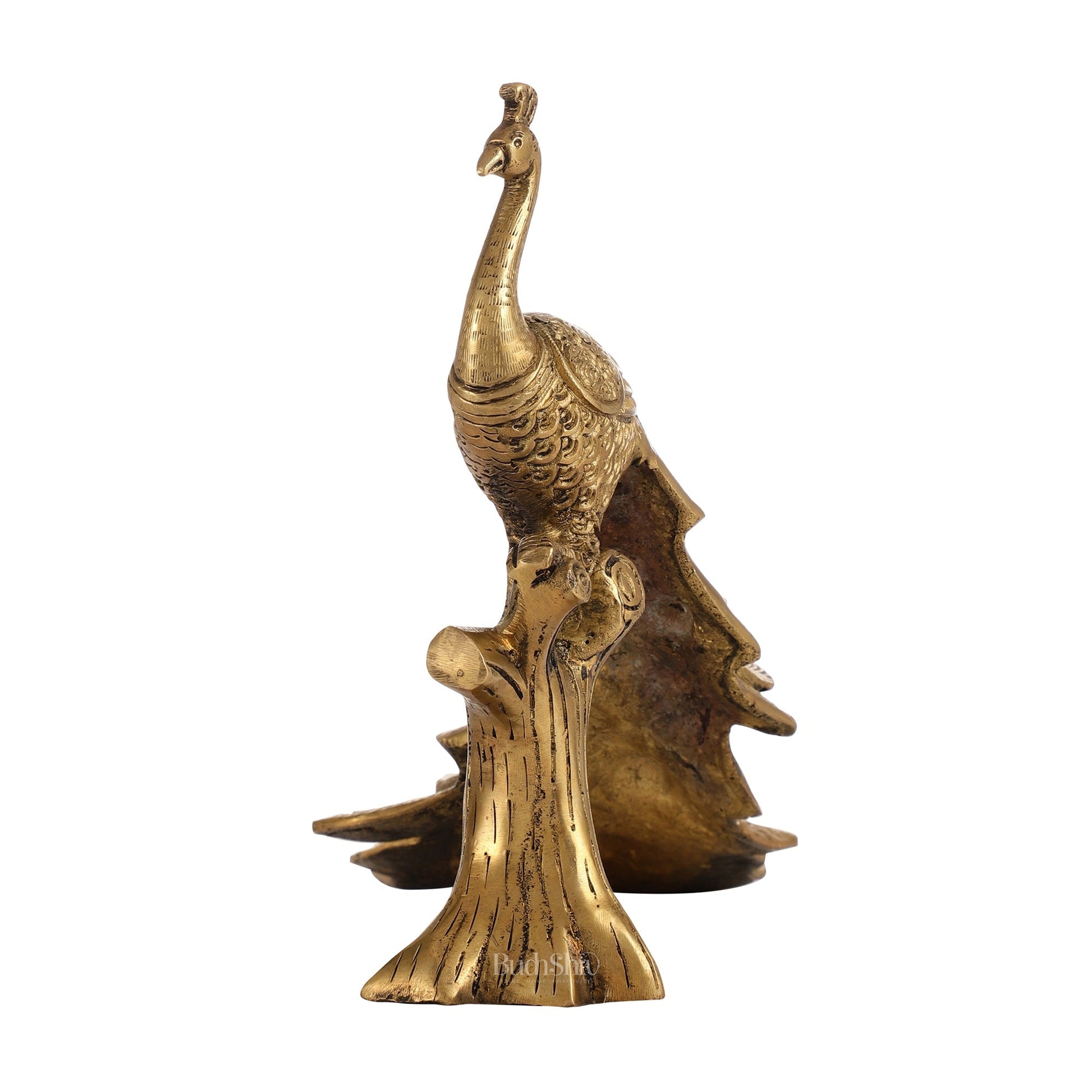 Brass peacock showpiece 12 inch
