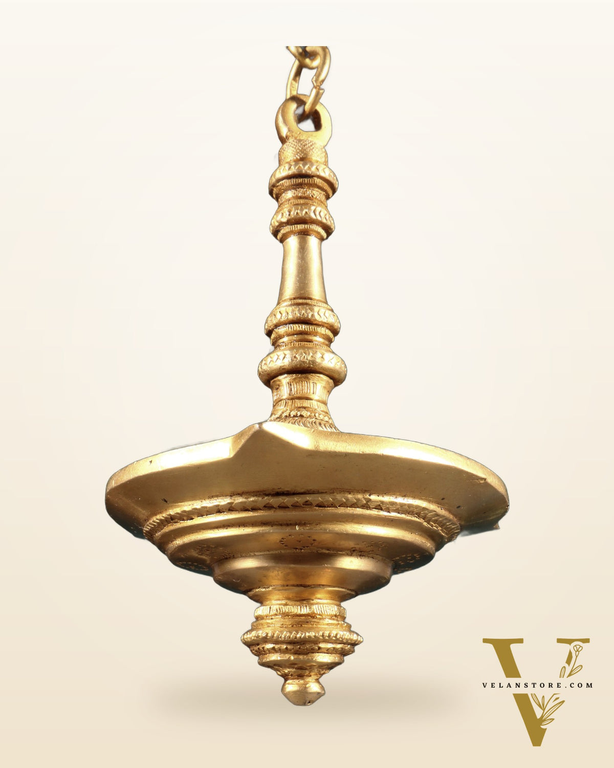 Brass Plain Hanging Oil Lamp – Simple and Sober Design