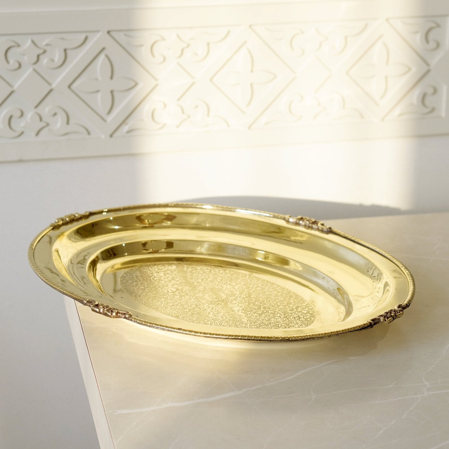 Brass Plate for Rice Serving