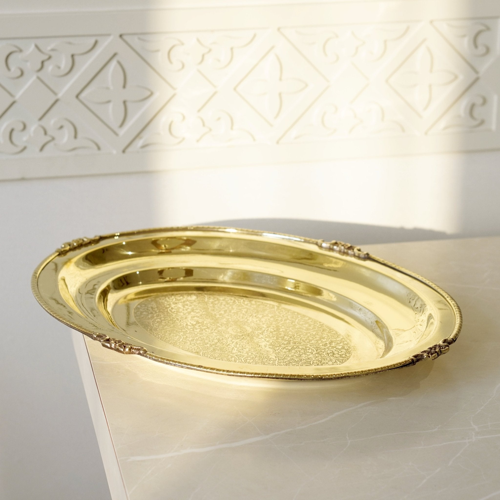 Brass Plate for Rice Serving