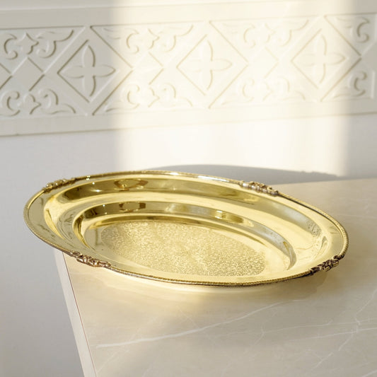 Brass Plate for Rice Serving