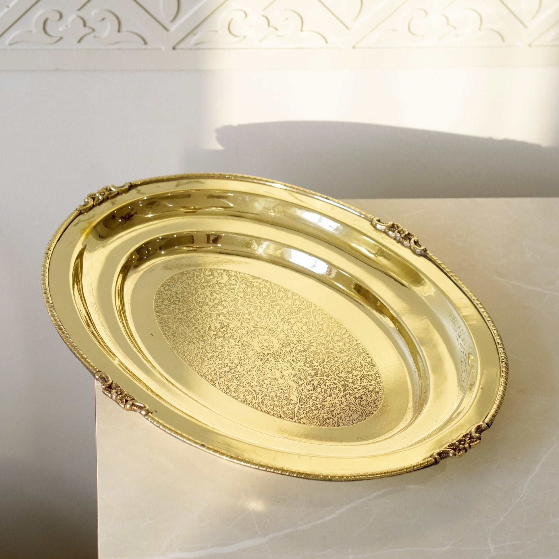 Brass Plate for Rice Serving