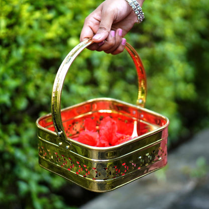 Brass Pooja / Worship Basket