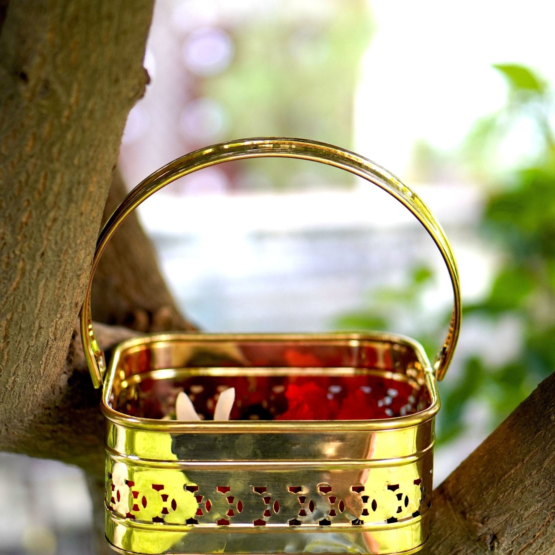 Brass Pooja / Worship Basket