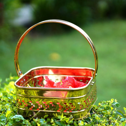 Brass Pooja / Worship Basket