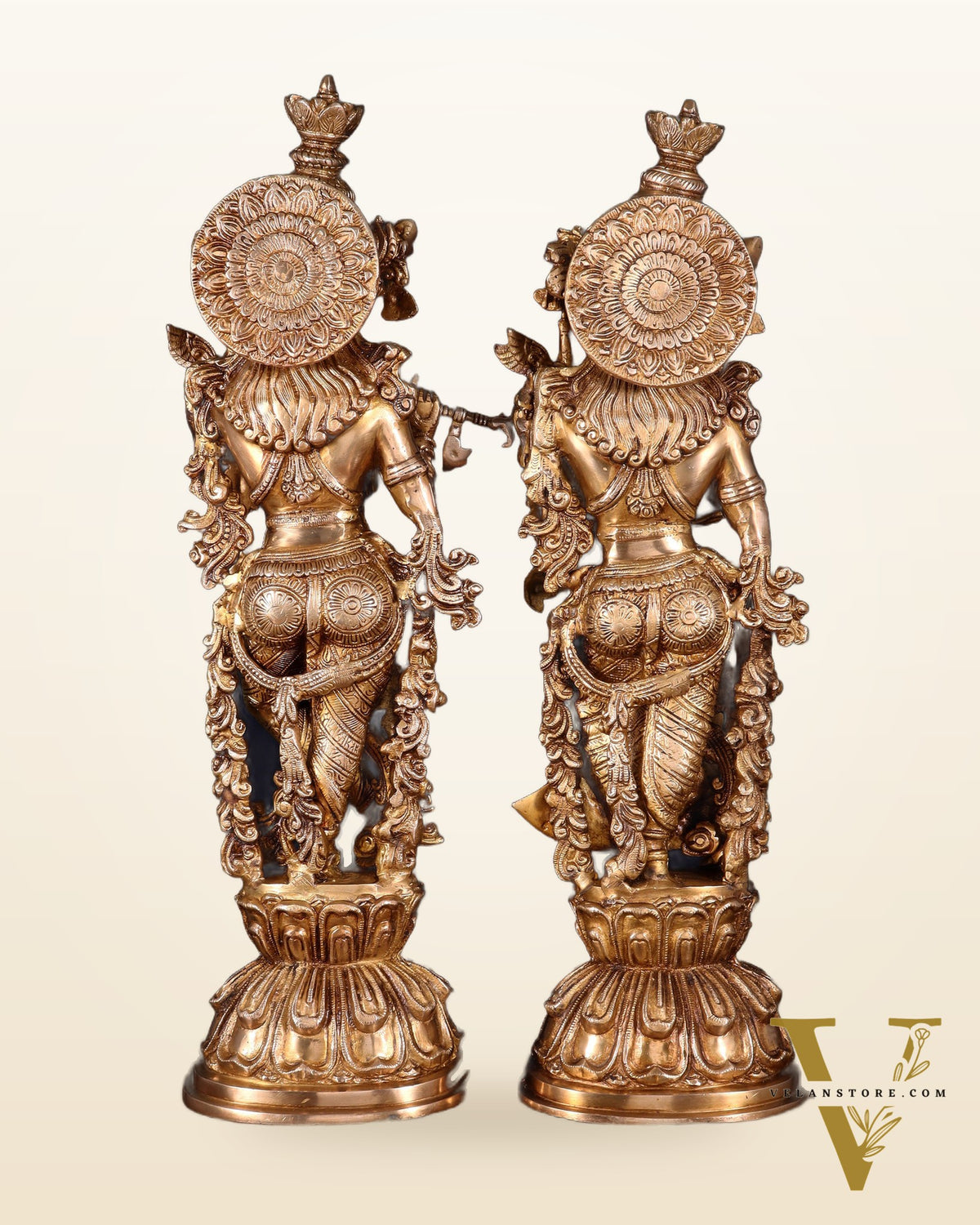 Brass Radha Krishna Idol 25 inch