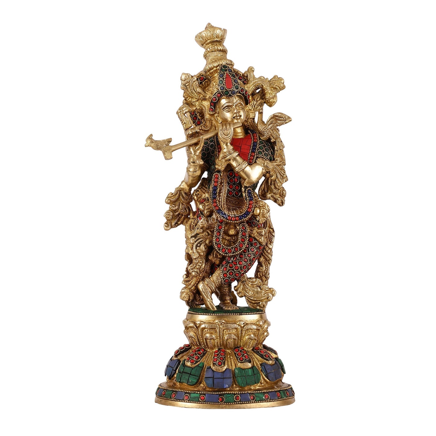 Brass Radha Krishna Idols - 15 Inch