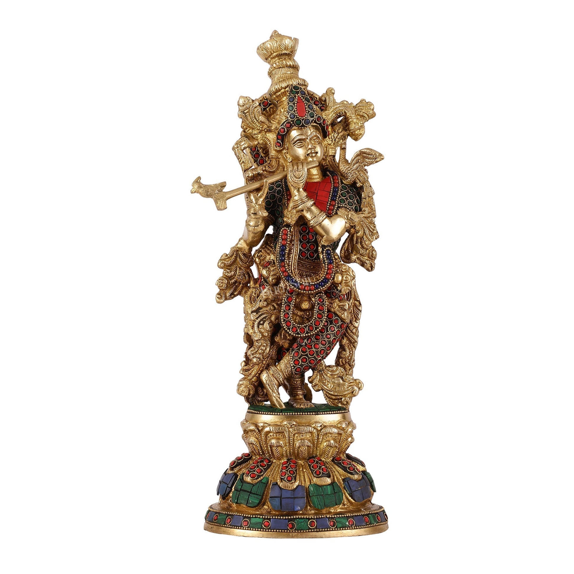 Brass Radha Krishna Idols - 15 Inch