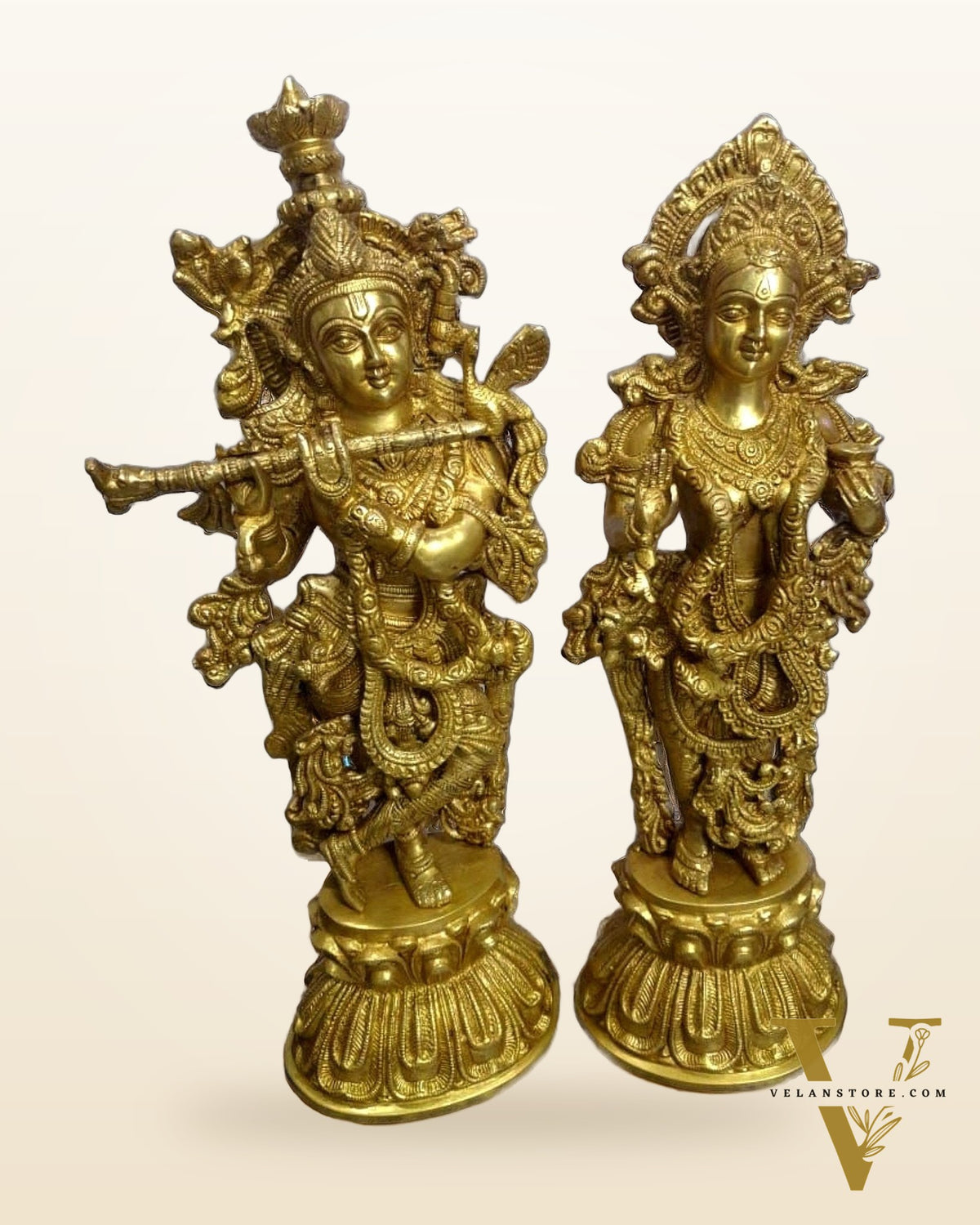 Brass Radha krishna idols 18 inch