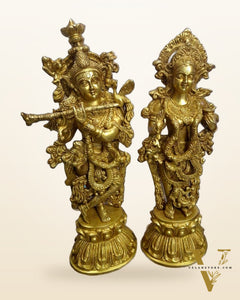 Brass Radha krishna idols 18 inch