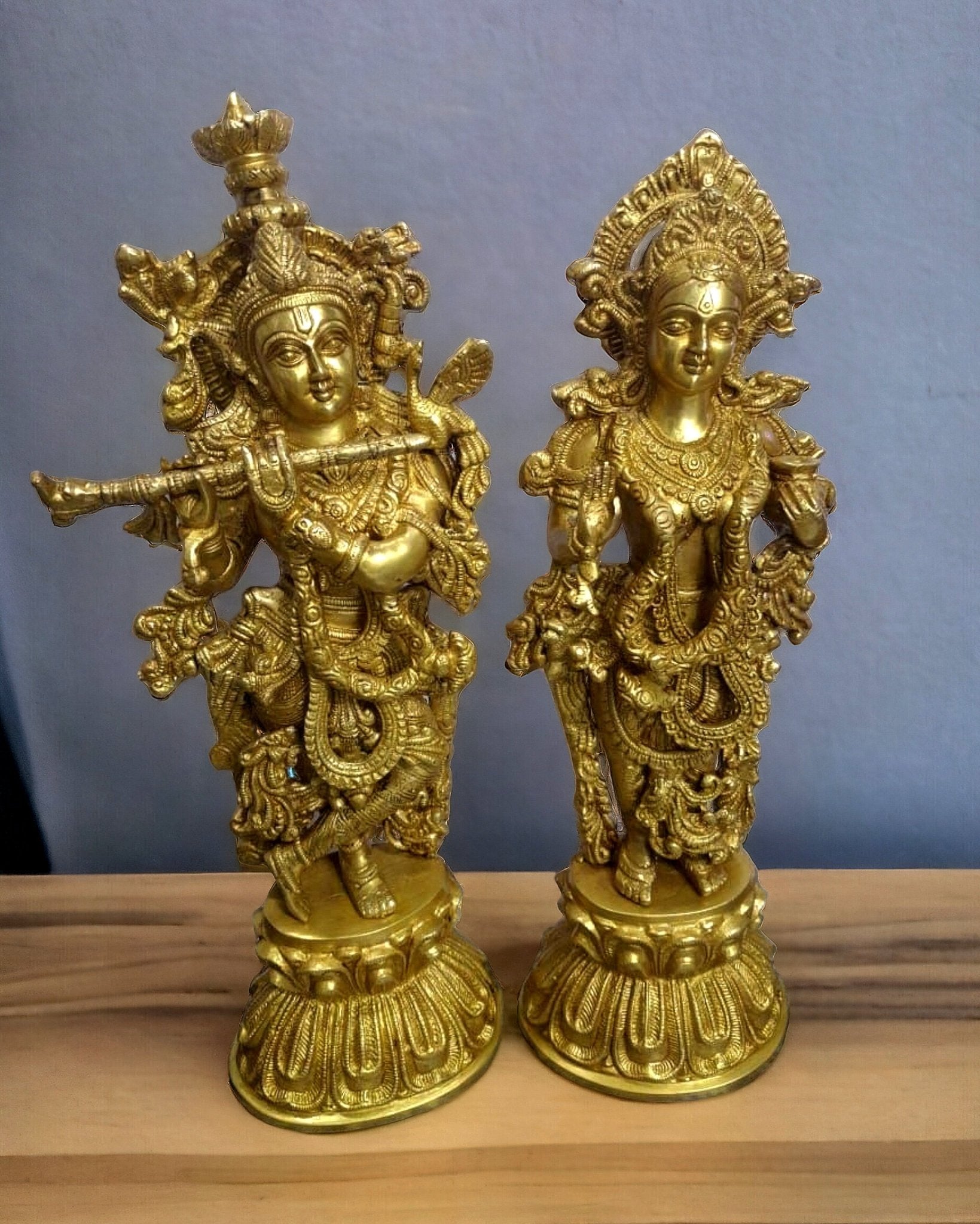 Brass Radha krishna idols 18 inch