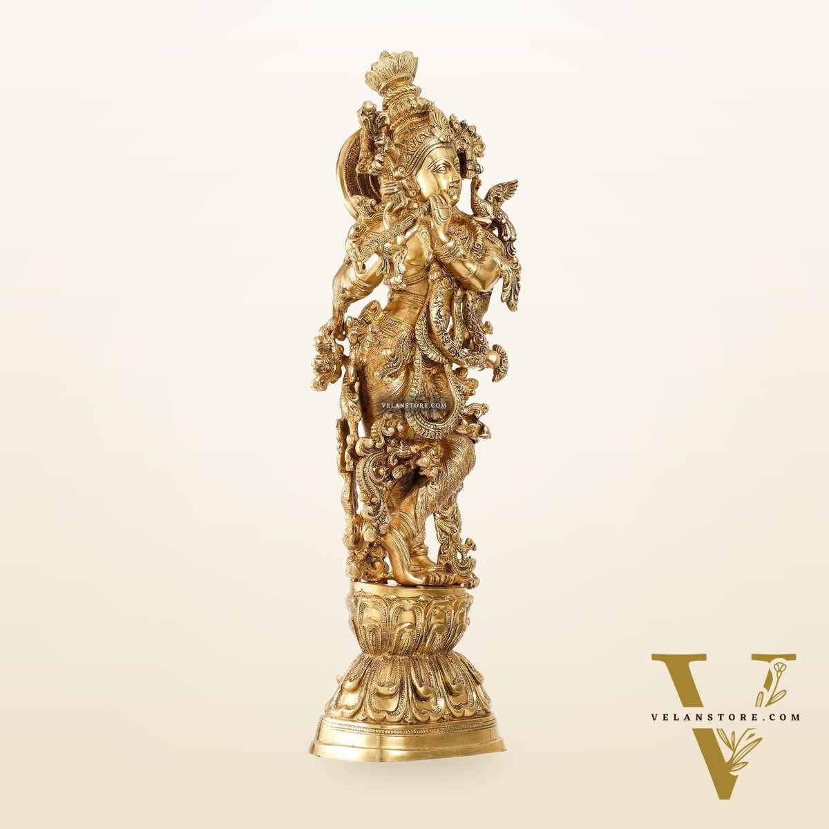 Brass Radha Krishna Idols 29 inch