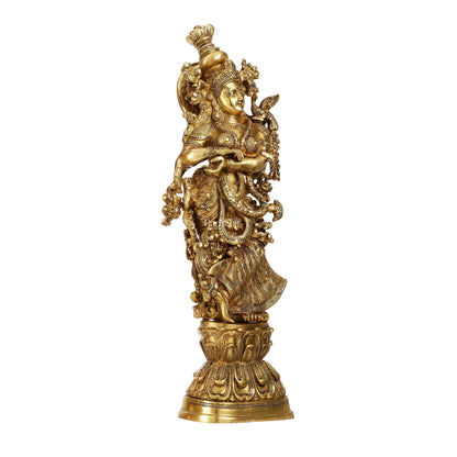 Brass Radha Krishna Idols 29 inch