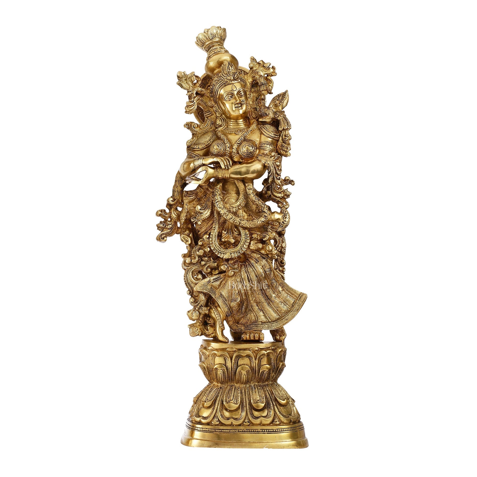 Brass Radha Krishna Idols 29 inch